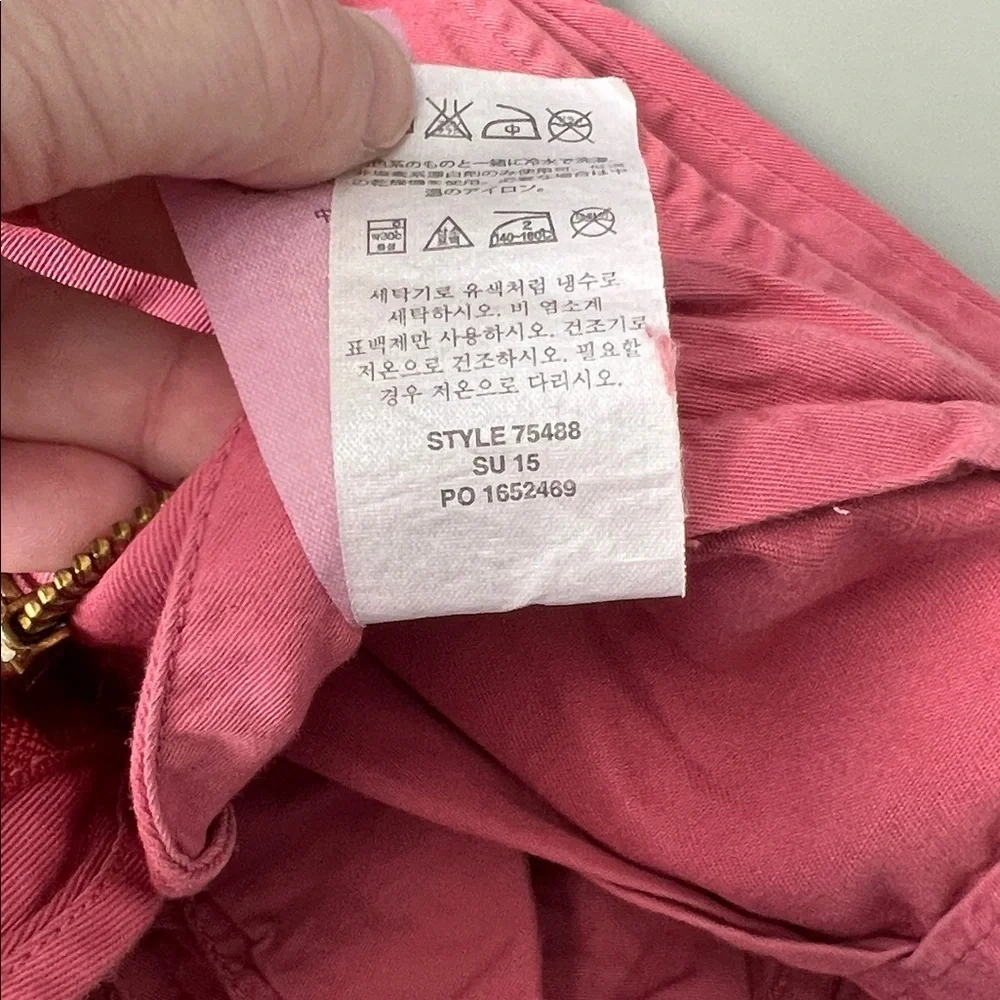 JCrew Stanton Flat Front Chino Short Pink Size 30